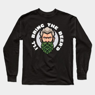 I'll bring the beerd - beerd Hopster (on dark colors) Long Sleeve T-Shirt